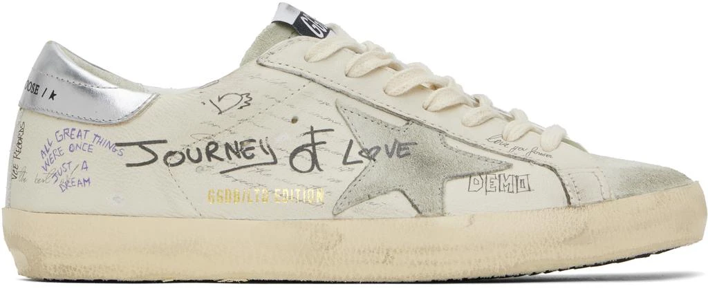 Golden Goose Off-White & Gray Super-Star LTD Sneakers 1