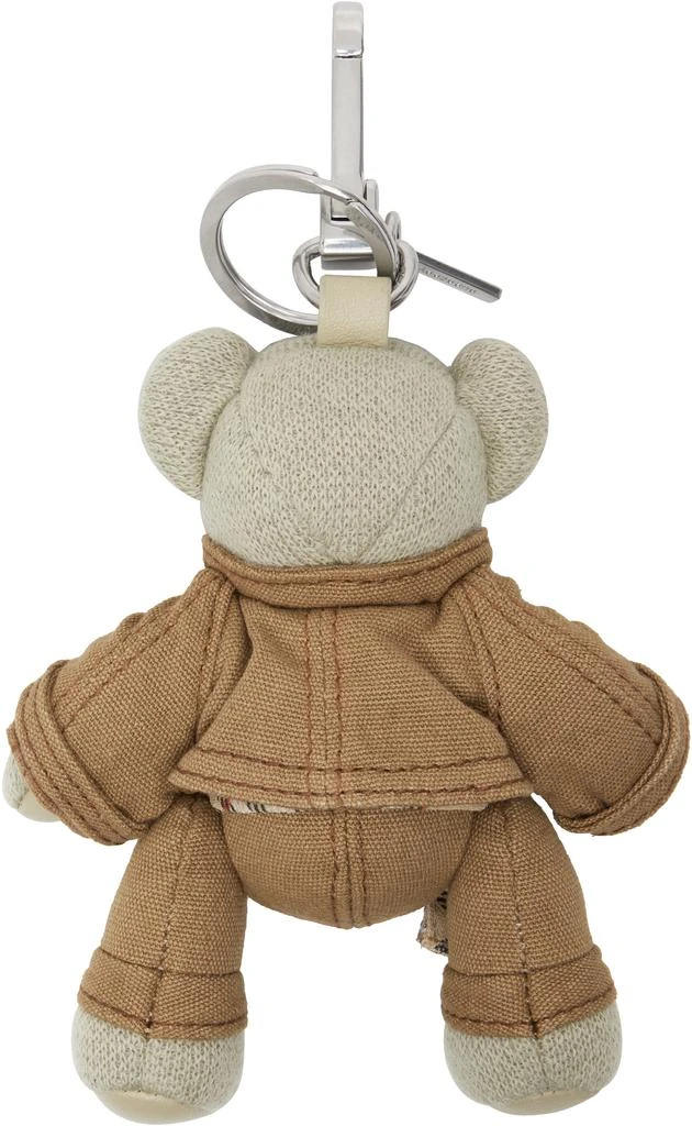 Burberry Brown 
Gray Thomas Bear Charm Keychain 2