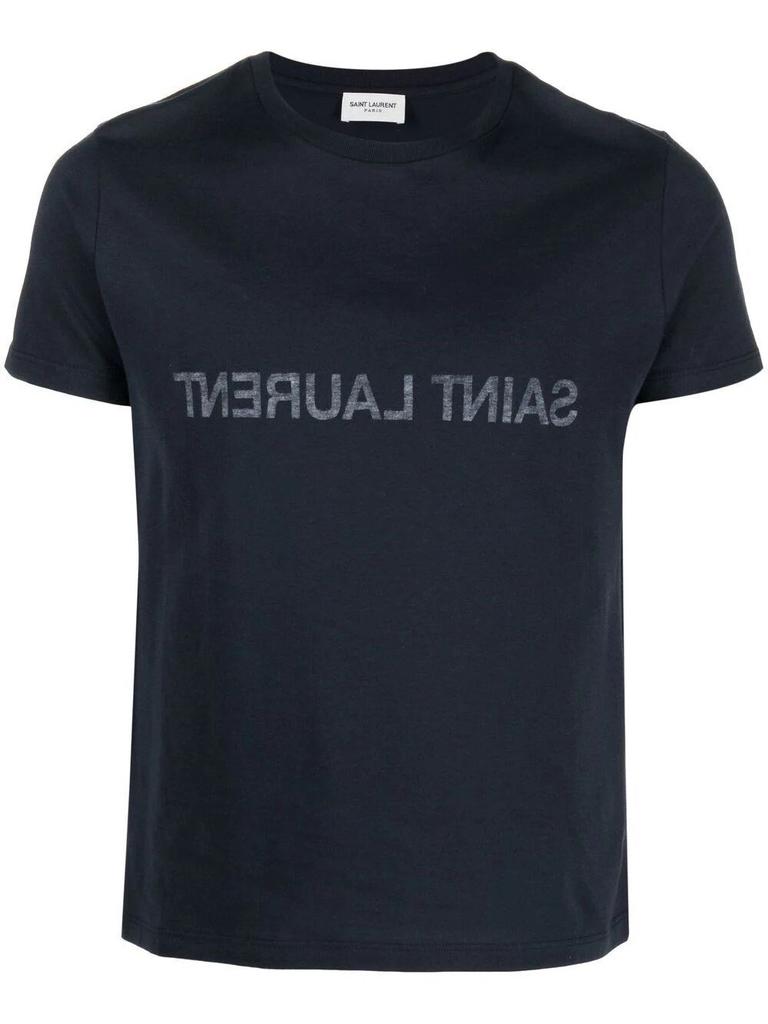 【Saint Laurent Saint】Laurent Black Washed Cotton T-Shirt Saint Laurent Black Washed Cotton T-Shirt – LOZURI®