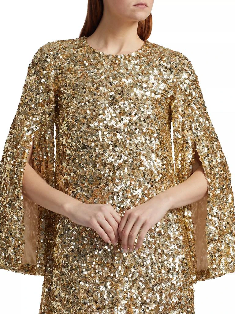 green emerald velvet dress Alice + Olivia Contessa Embellished Mini Dress in Gold, Size 6