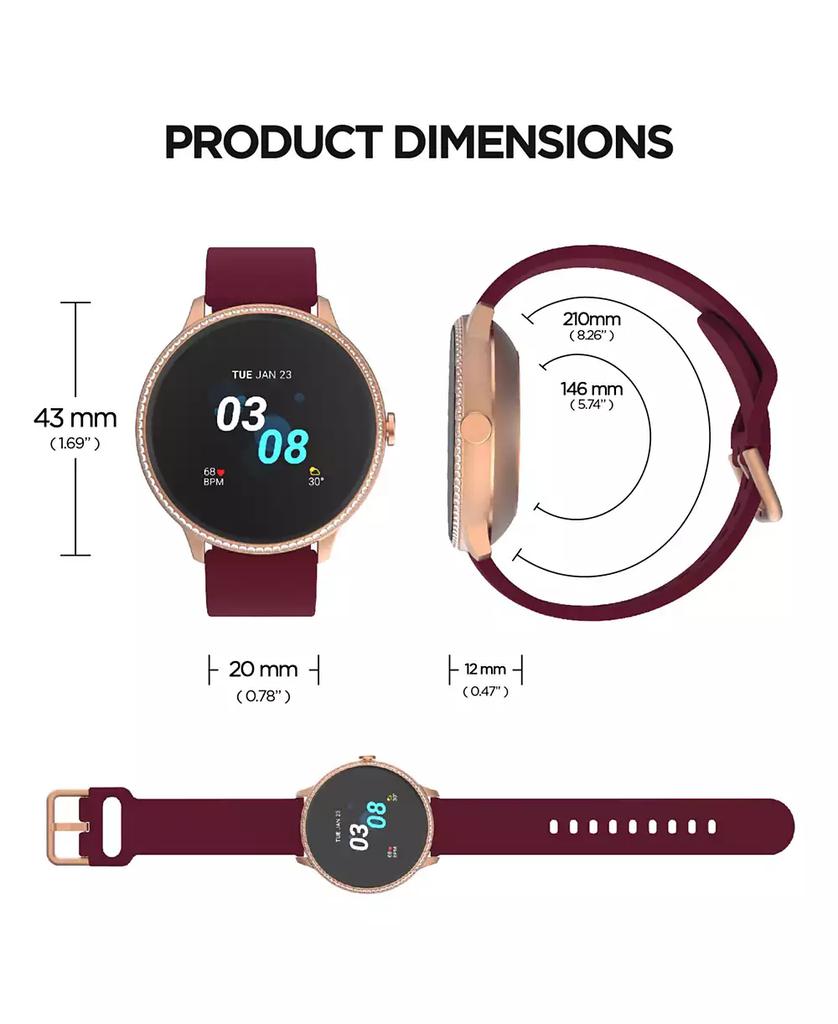 iTouch Women's Sport 3 Rose Gold-Tone Mesh Strap Fitness Tracker Smartwatch
