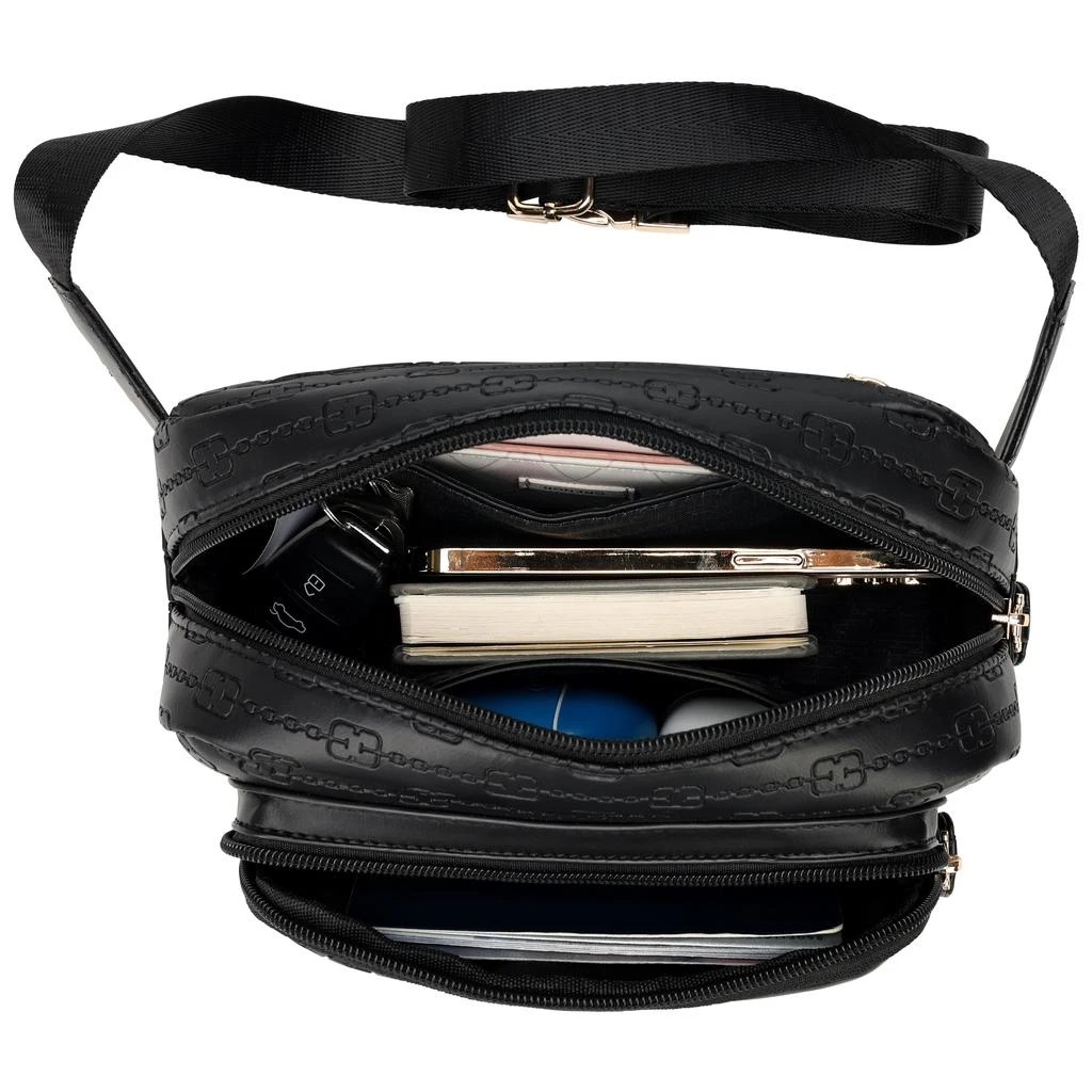 ELLE Eleganza 1.6L Vegan Leather Monogram Sling 2