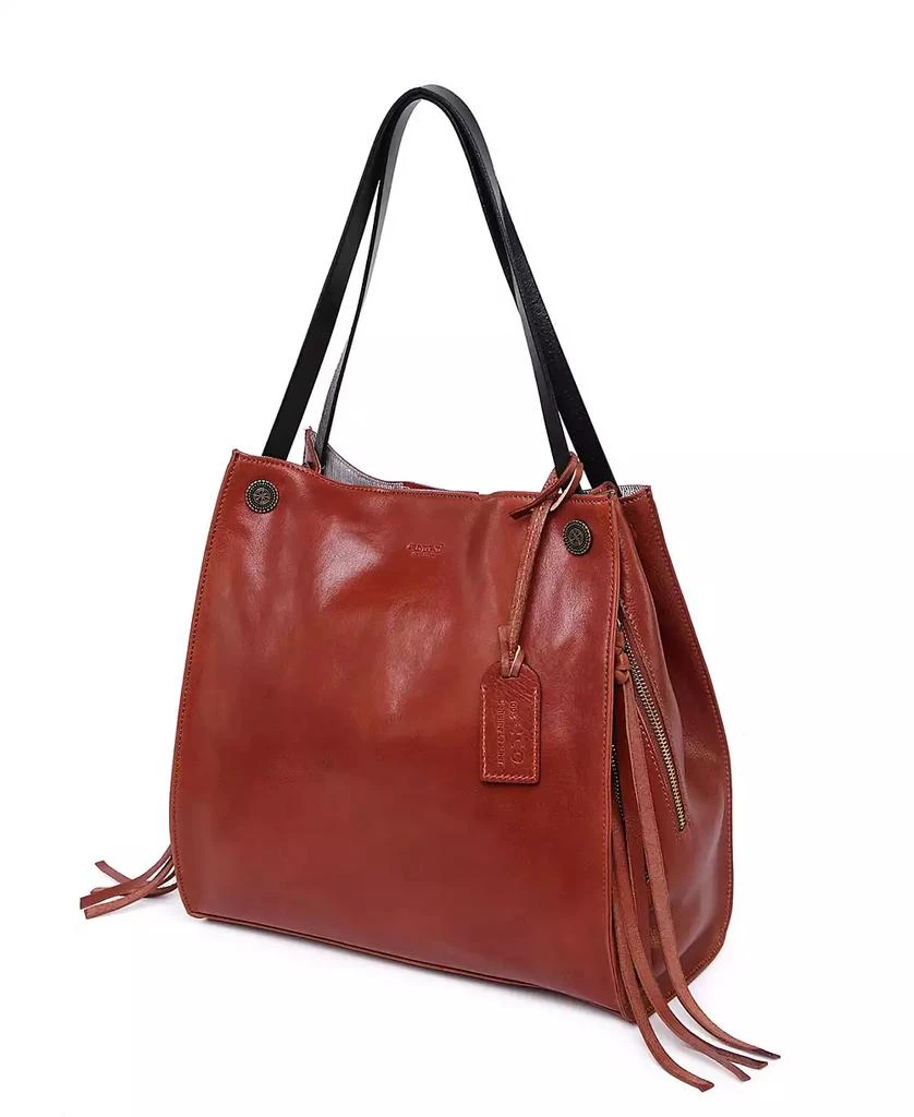 OLD TREND Women's Genuine Leather Daisy Tote Bag 8