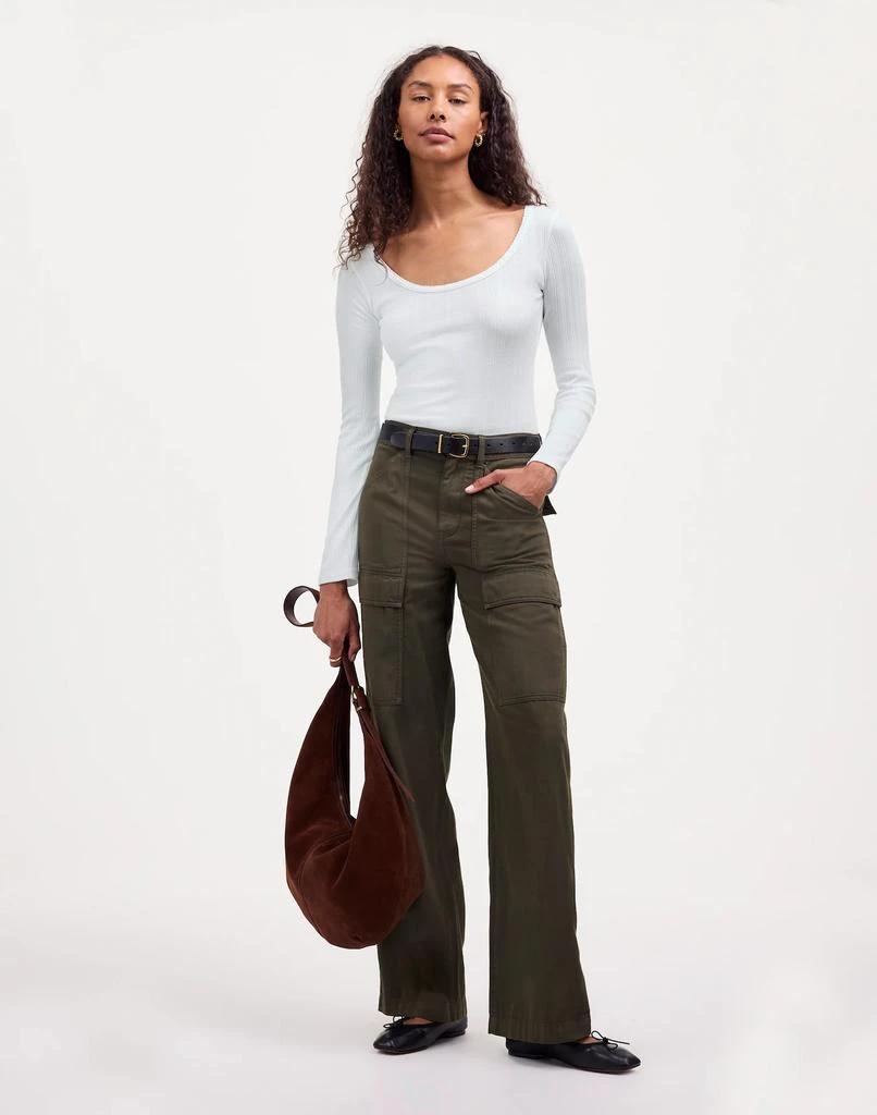 Madewell Pointelle Long-Sleeve Scoopneck Tee 2