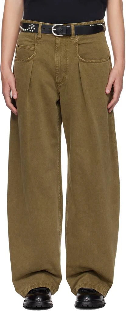 Isabel Marant Khaki Janael Jeans 1