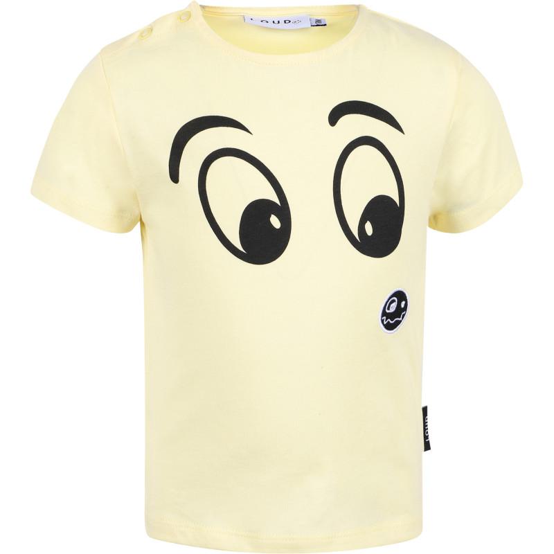 Loud Apparel Thought logo t shirt in light yellow