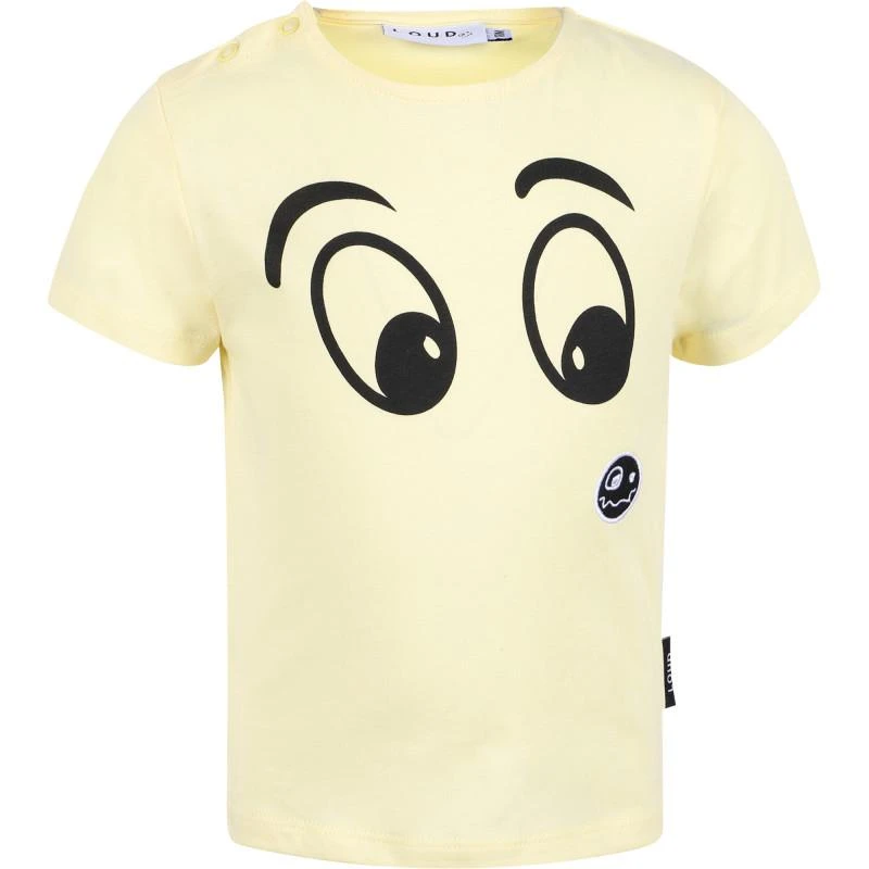 Loud Apparel Thought logo t shirt in light yellow 1