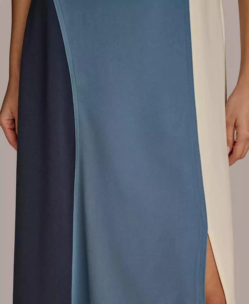 Donna Karan Women's Colorblocked A-Line Dress 4