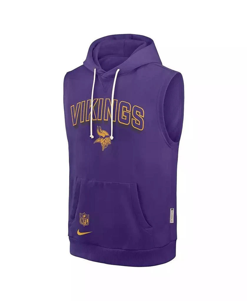 NIKE Men's Purple Minnesota Vikings Sideline Performance Sleeveless Pullover Hoodie 2