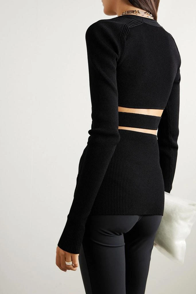 NENSI DOJAKA Cutout ribbed-knit top 3