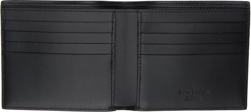 Acne Studios Black Folded Leather Wallet 3