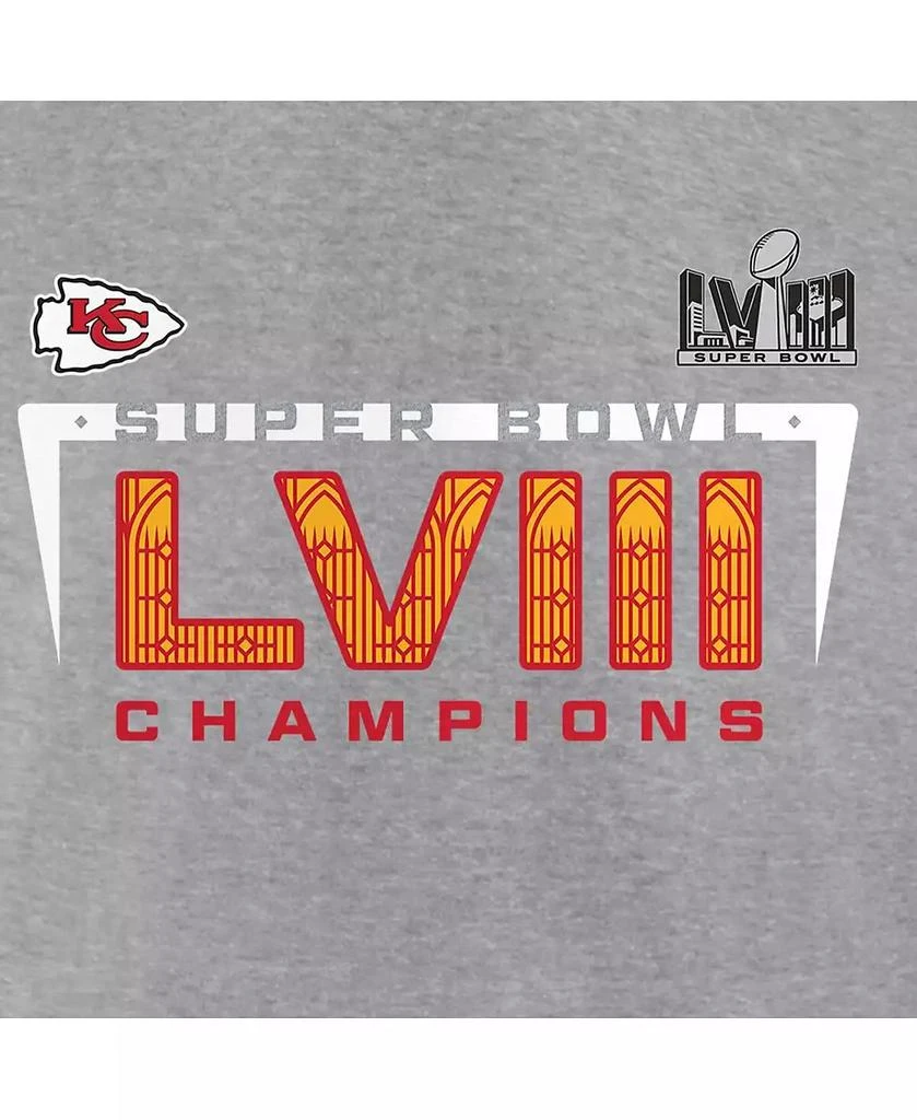 Fanatics Men's Heather Charcoal Kansas City Chiefs Super Bowl LVIII Champions Counting Points Score T-shirt 2