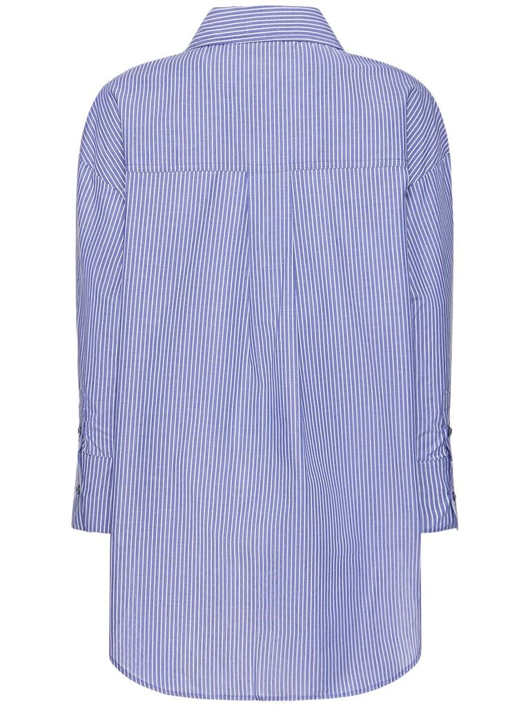 ANINE BING Mika Pinstriped Cotton Shirt 4