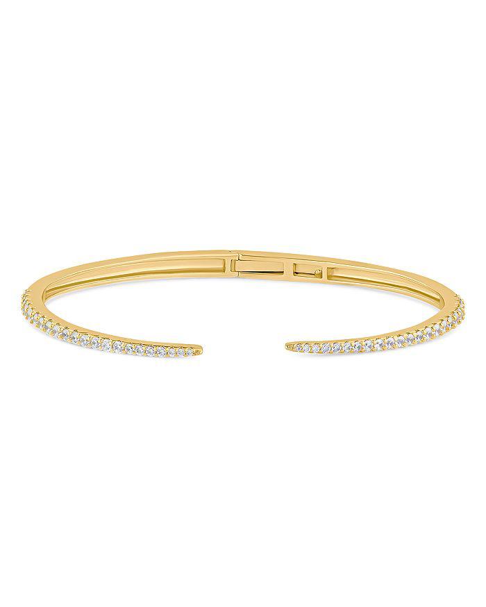 Kenneth Jay Lane Pavé Open Spike Cuff Bracelet