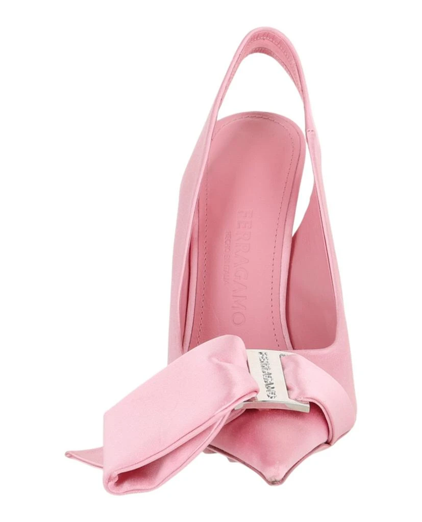 Salvatore Ferragamo Erica Satin Slingback Pumps 4
