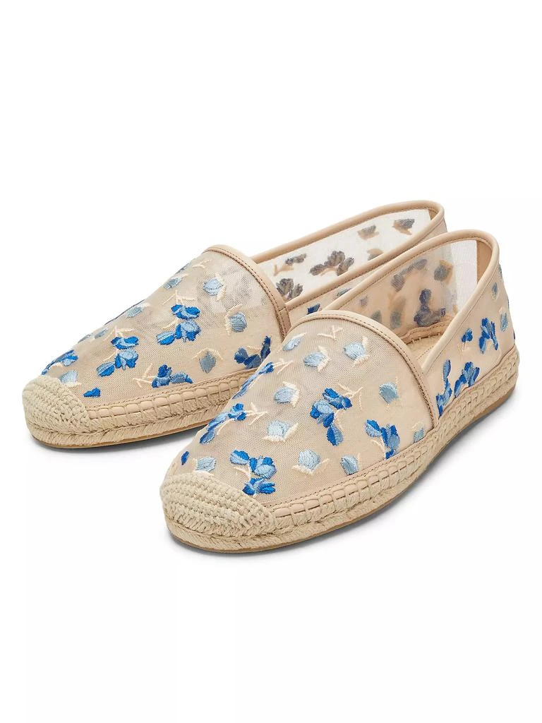 Stuart Weitzman BareItAll Floral-Embroidered Mesh Espadrilles 2