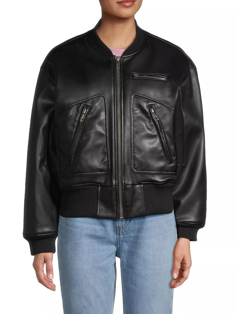 Apparis Chaz Faux Leather Bomber Jacket 3