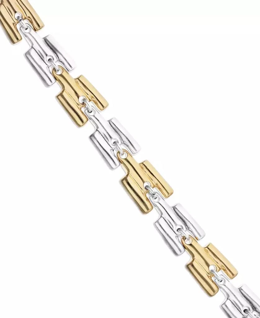 UNOde50 Half 18K Gold Half Sterling Silver Alloy Bracelet with Links 3