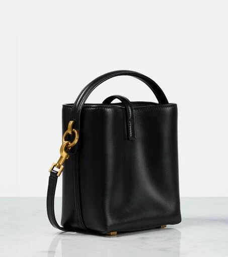 Yves Saint Laurent Le 37 Mini leather bucket bag 4