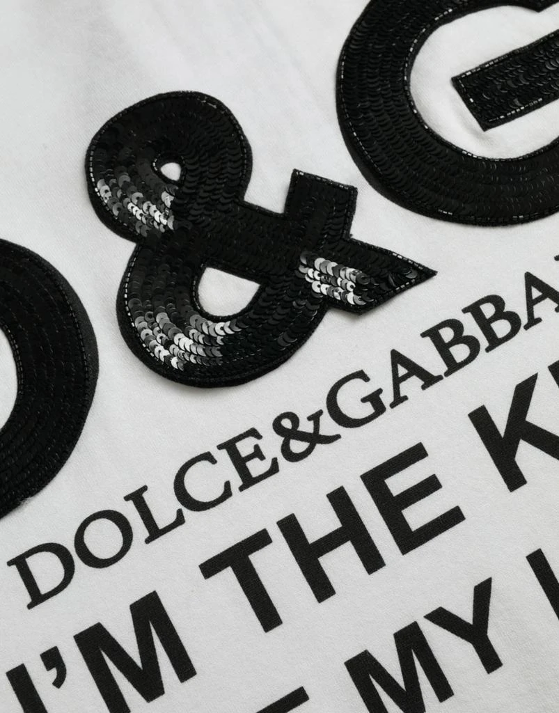 Dolce & Gabbana Dolce & Gabbana  D&G King Print Cotton Crewneck Men's T-shirt 4