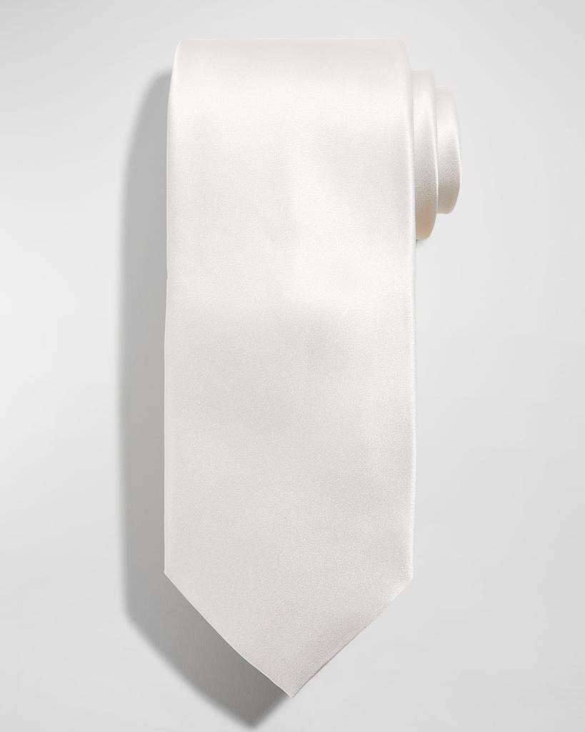 Stefano Ricci Solid Silk Satin Tie