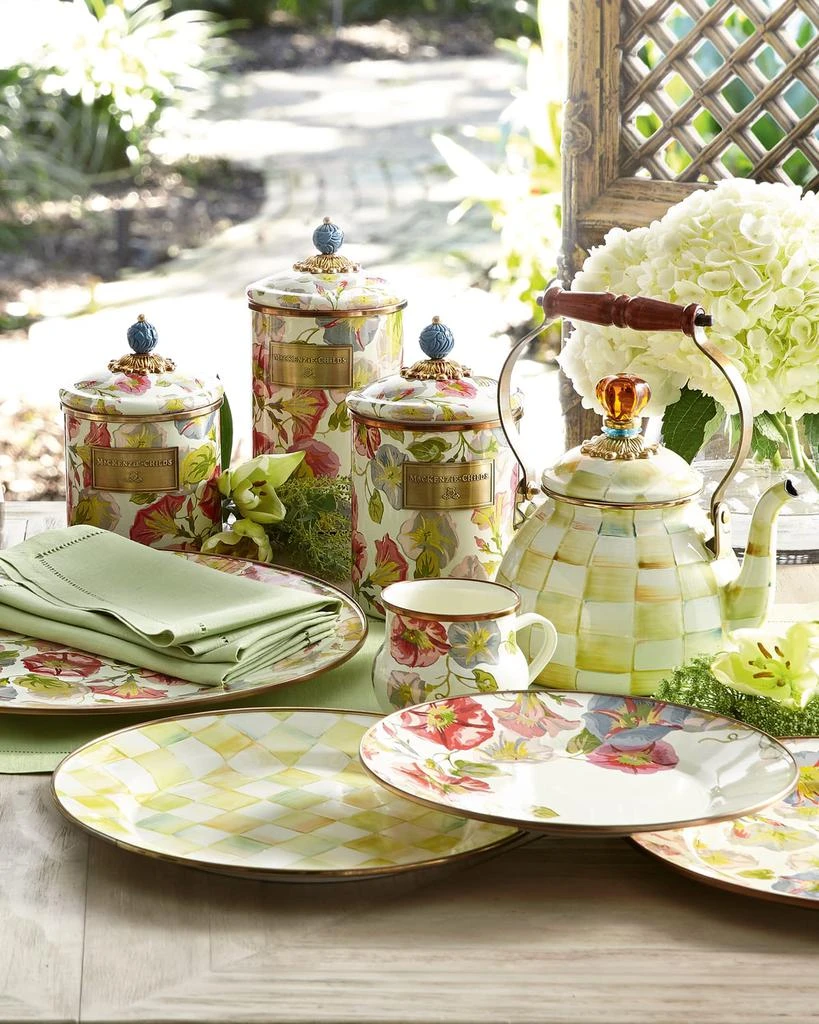 MacKenzie-Childs Parchment Check Medium Canister 3