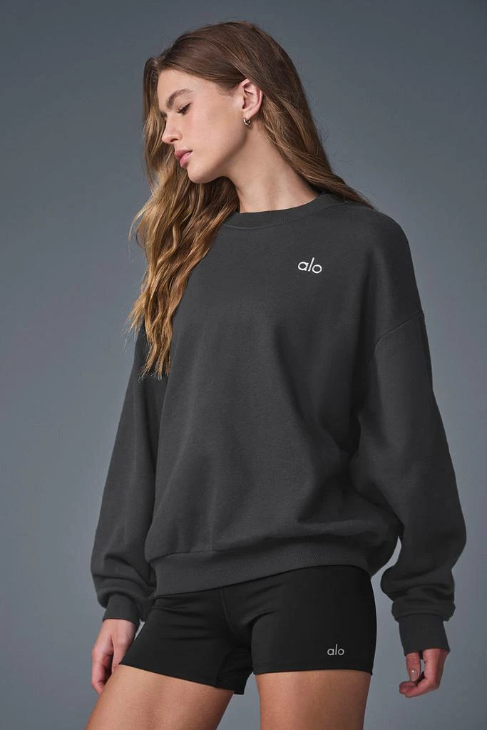 Alo Yoga Accolade Crew Neck Pullover - Anthracite 3