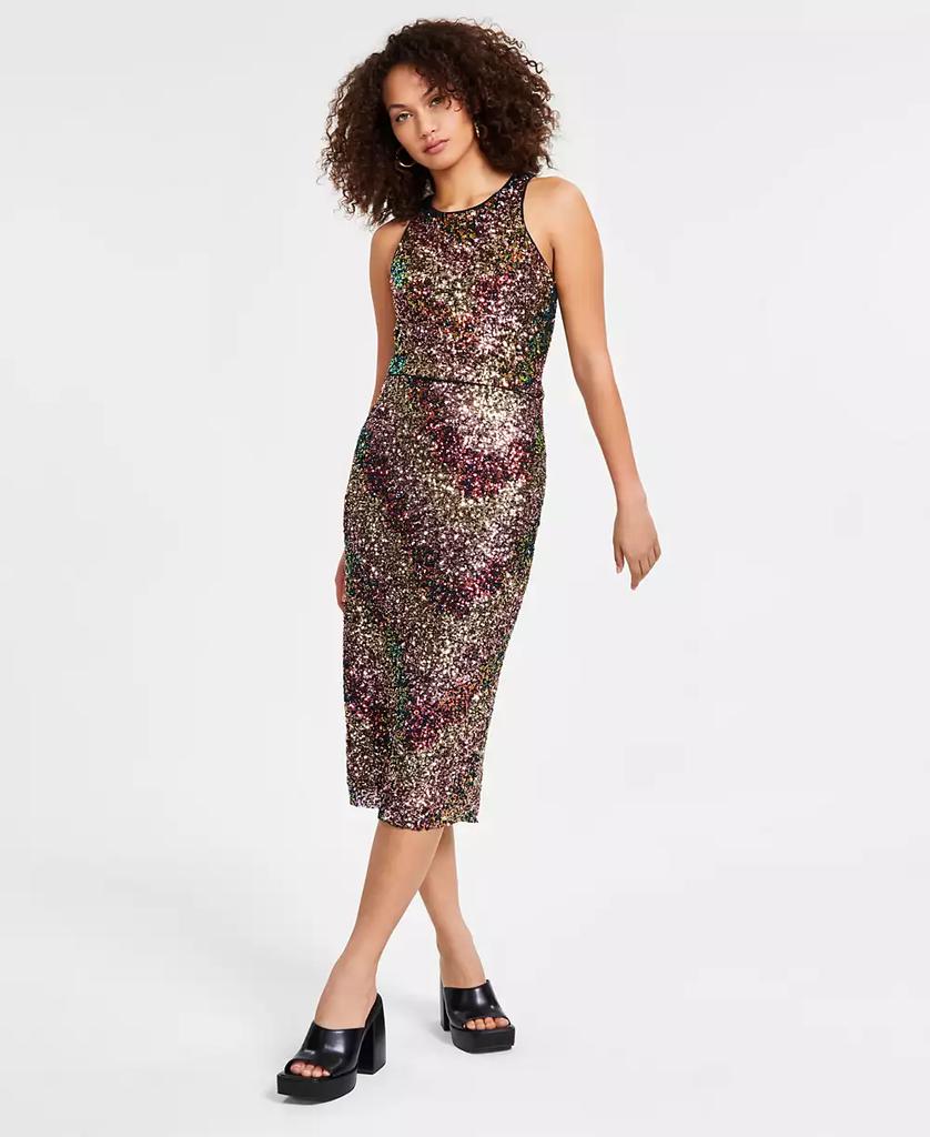 Bar III Women's Sequin Pull-On Midi Skirt, Created for Macy's