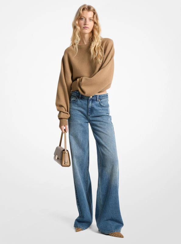 Michael Kors Denim Wide-Leg Jeans