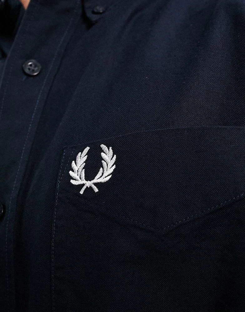 Fred Perry Fred Perry oxford shirt in navy 2