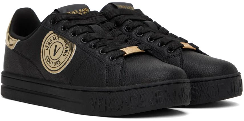 Versace Jeans Couture Black V-Emblem Court 88 Sneakers 4