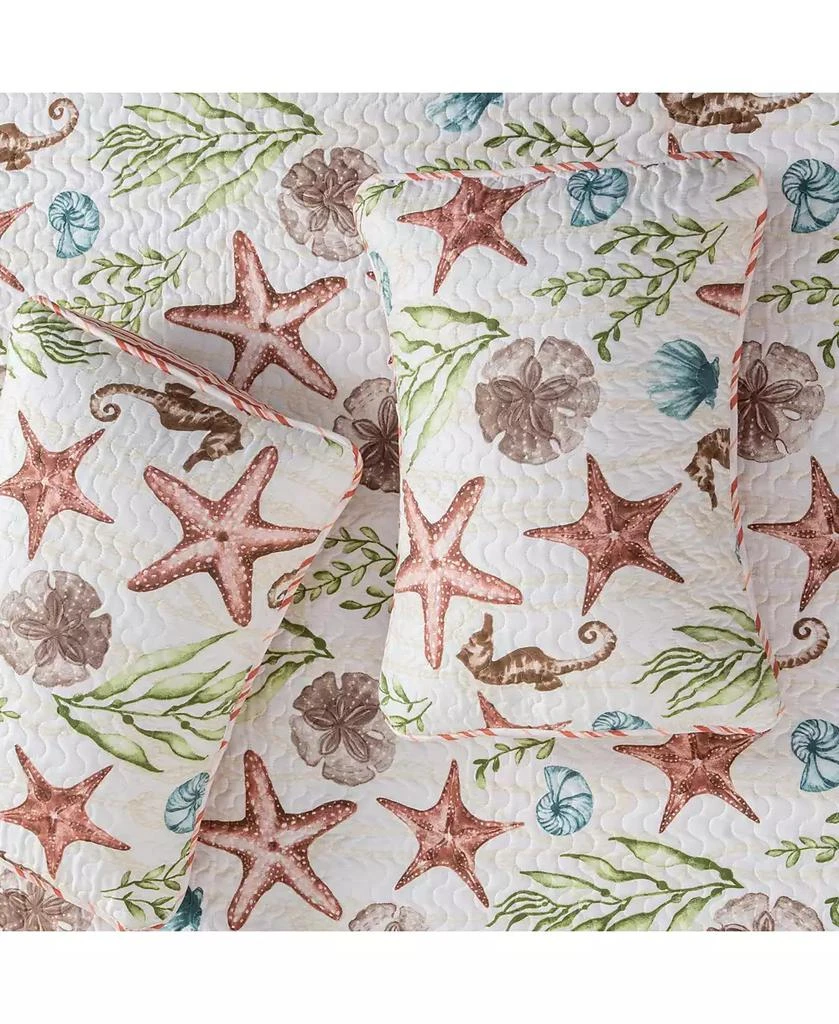 Linery 
Co Watercolor Sea Life Microfiber Quilt and Sham Set 6