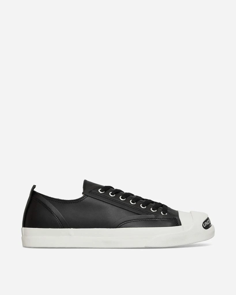 UNDERCOVER Men's Toe Logo Leather Sneakers Black 1