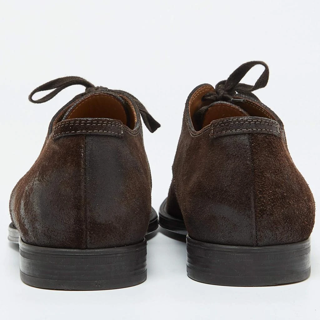 Jimmy Choo Jimmy Choo Dark Brown Suede Lace up Derby Size 41.5 5