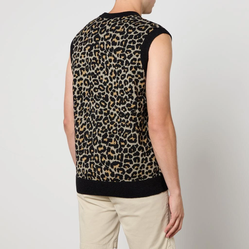 Fred Perry Fred Perry Leopard Cotton-Blend Jacquard Vest 2