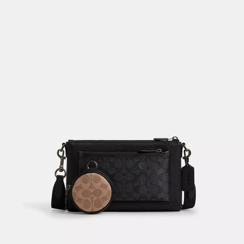 Coach Holden Crossbody In Blocked Signature Canvas 1