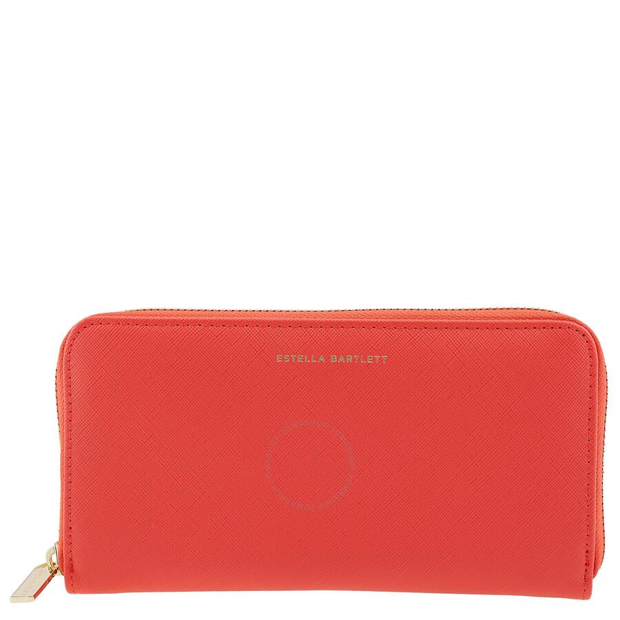 ESTELLA BARTLETT Coral Zip-Around Continental Wallet