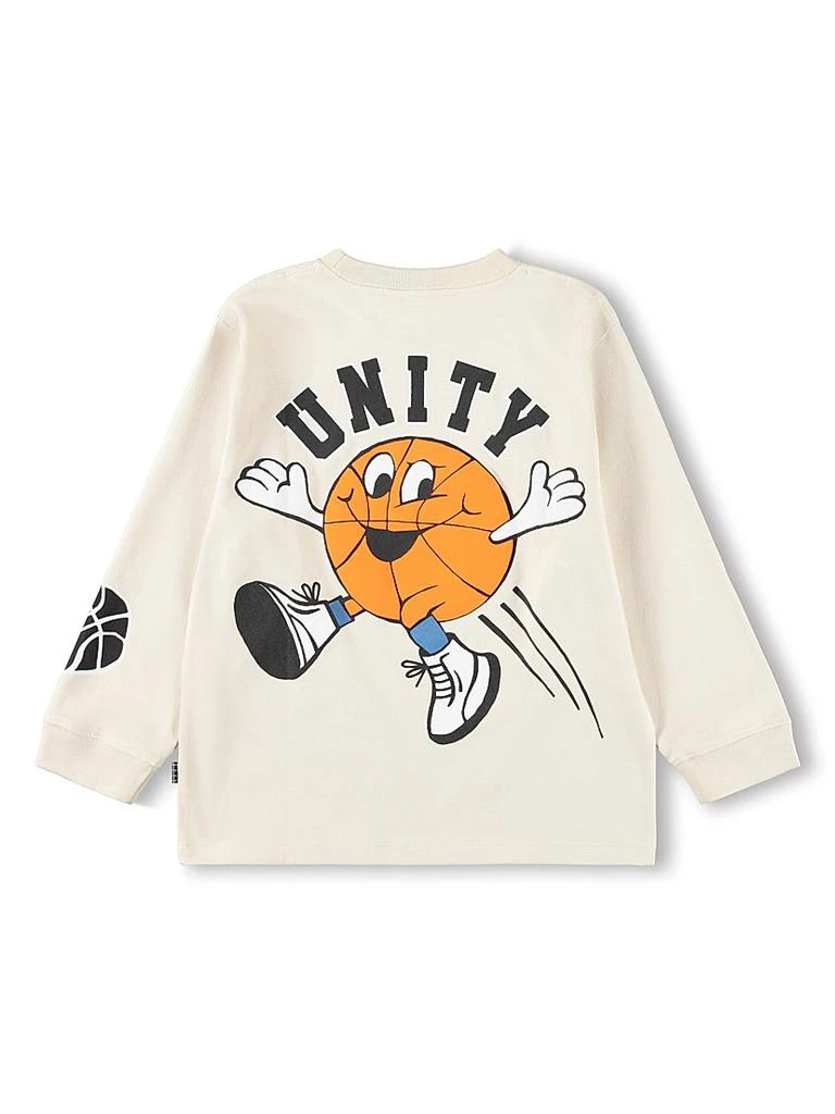 MOLO Little Boy
s Unity Cartoon Basketball Cotton Shirt 2