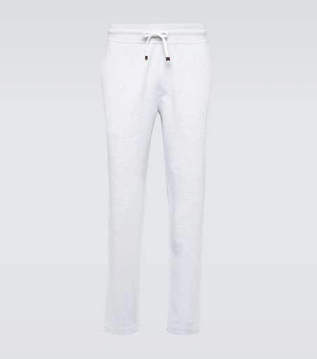 Brunello Cucinelli Cotton-blend sweatpants 1