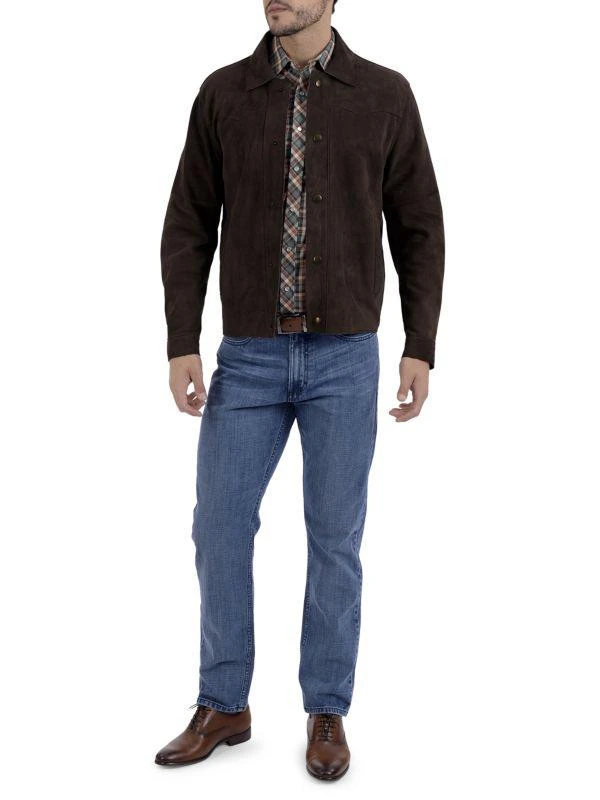 Frye Goat Suede Trucker Jacket 3
