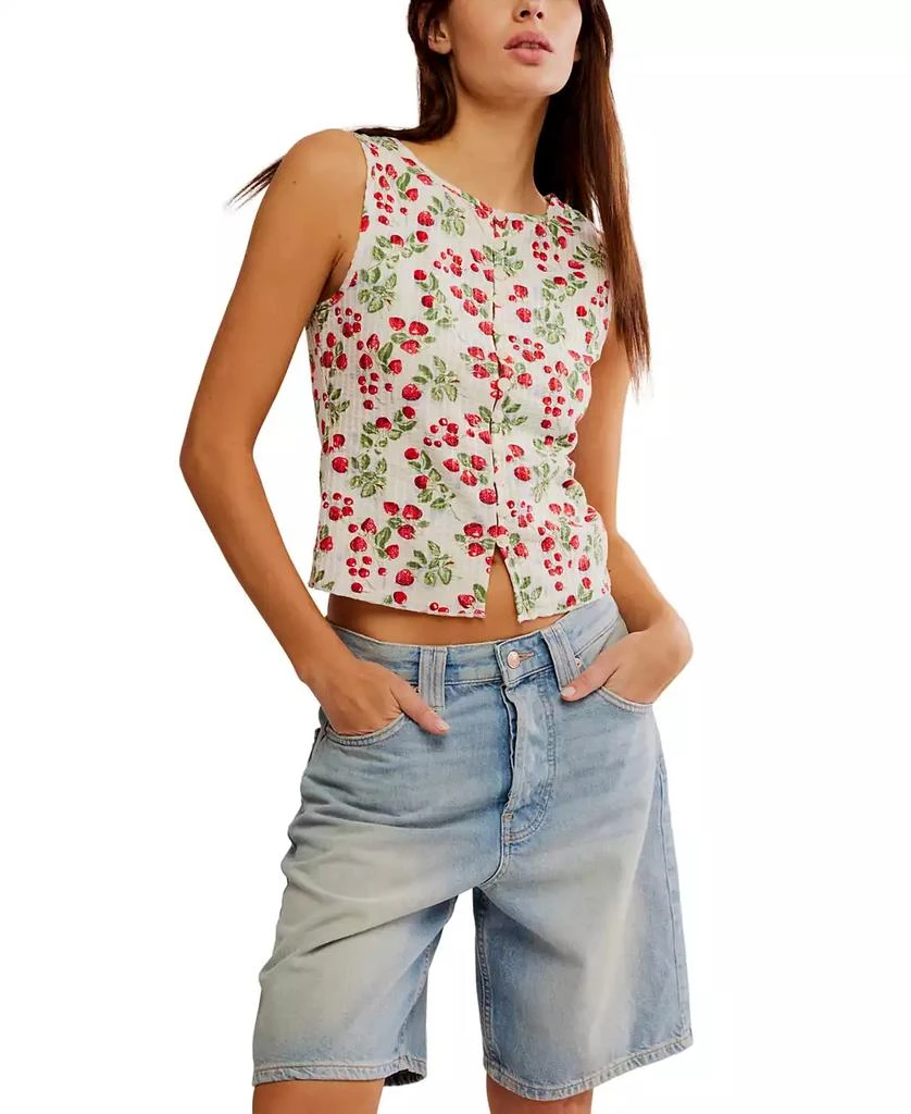 Free People Women's Tilly Cotton Printed Vest 1