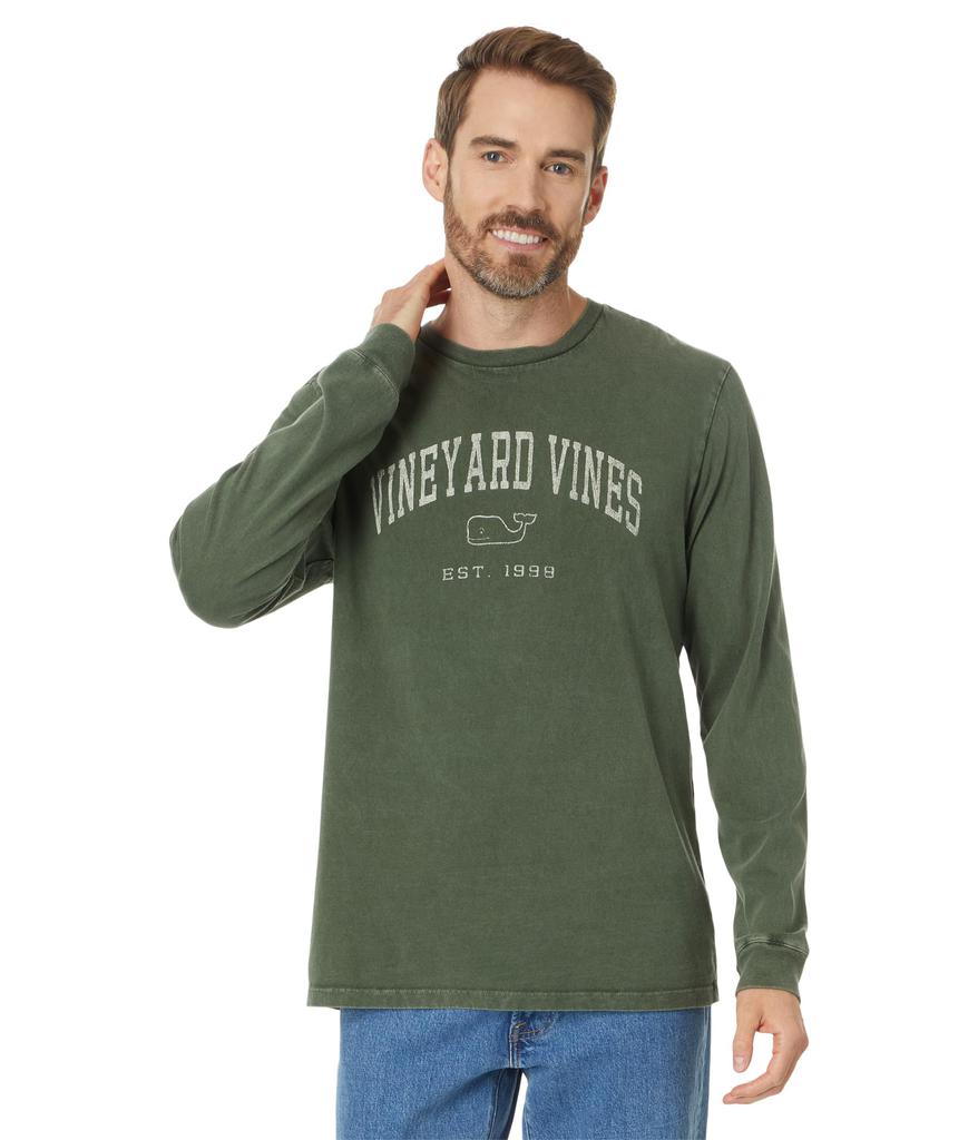 Vineyard Vines Heritage Wash VV Long Sleeve Tee