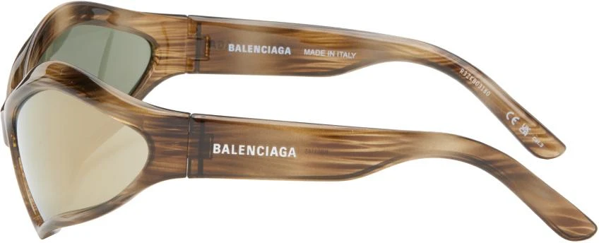 Balenciaga Tortoiseshell Fennec Oval Sunglasses 3