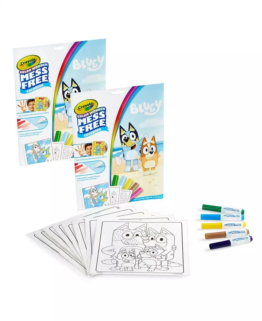 Crayola Color Wonder Bluey Coloring Pad and Markers, Pack of 2 1