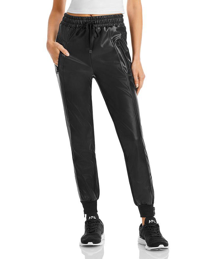 Blanc Noir Cardiff Mixed Media Jogger Pants