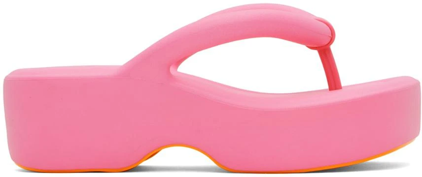 Melissa Pink Free Platform Flip Flops 1