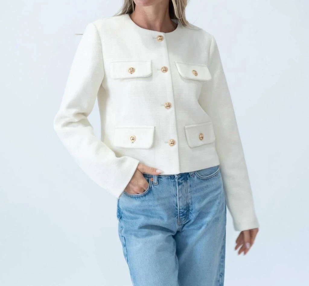 Sage 
Clare Sage 
Clare - Women
s Blakey Round Neck Blazer