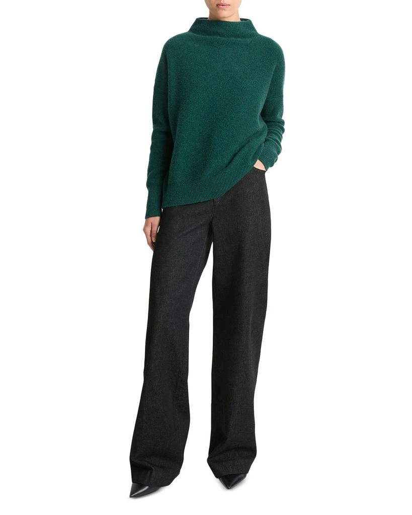 Vince Boiled Cashmere Funnel Neck Sweater 1
