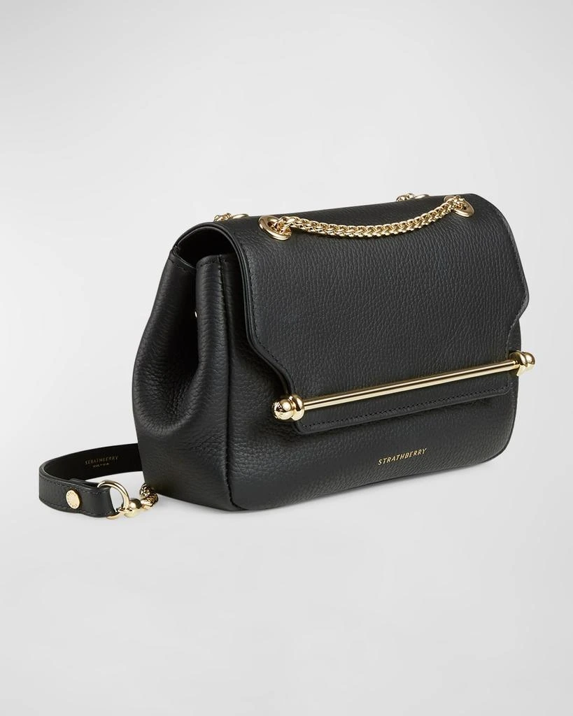 Strathberry East-West Flap Leather Chain Shoulder Bag 2