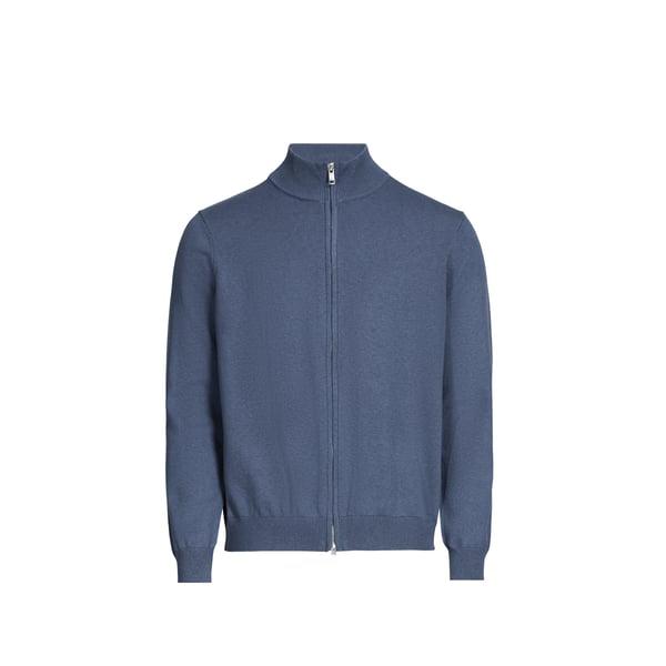 AIGLE Straight fit cotton and merino wool sweater